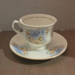Floral Teacup and Saucer Set